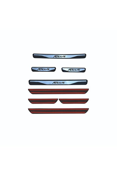 TIMEAKS Focus 1 Kapı Eşiği Tüm Modeller SPORTLİNE Krom Kapı Eşiği 4 Parça Paslanmaz Çelik