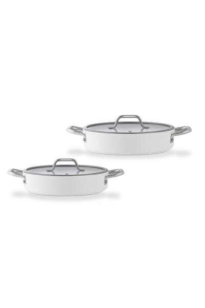Madame Coco Nano Ceramic 4-Piece Sauce Set - White/Anthracite - 18-22 cm