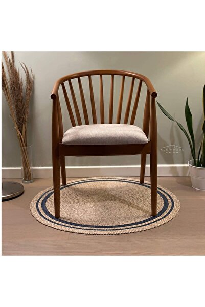 KleinHaus Furniture Oslo Ahşap Yemek Odası Sandalyesi, Modern Tasarım, Masif Gürgen, Dayanıklı Tasarım