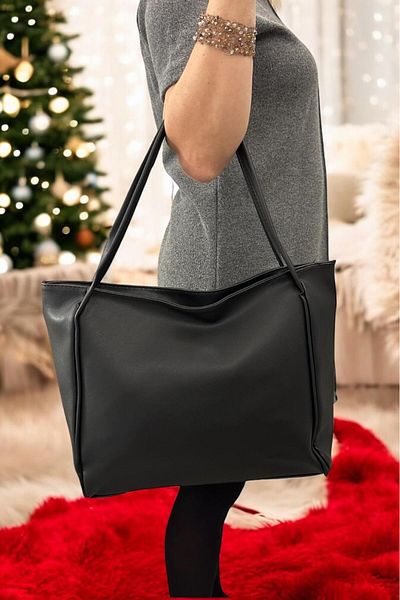 Labarna Women's Plain Leather Multi-Useful Hand & Shoulder Bag