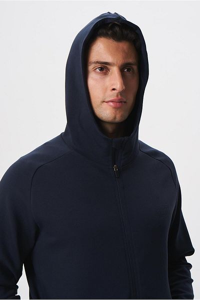 Arma Men's Slim Fit - Waterproof Scuba Fabric Full Zip Hooded Sweat