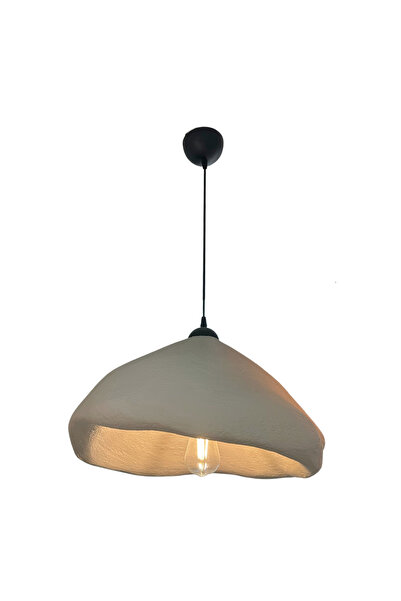 Lunalore Royel Serisi Avize - 50 Cm - Gri