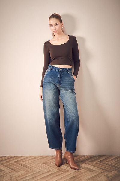 Fulla Moda Παντελόνι Shalwar Jean με φερμουάρ