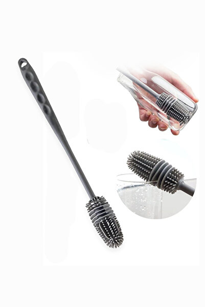 MAROKEN Çok Amaçlı Fırça Silikon Pipet Temizleme Fırçası Biberon Temizliği Ca...
