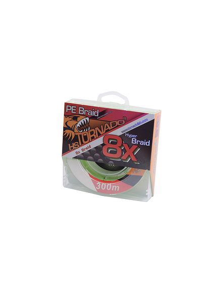 Tornado 8 X Braid Green 0.18mm 16.70kg - 300mt Green 1pc