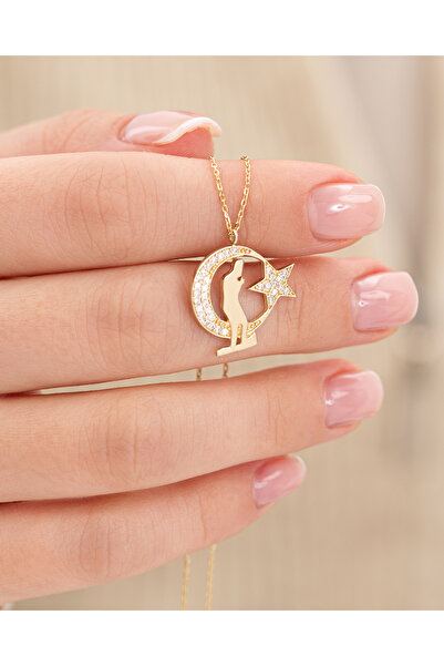 MEKS JEWELS 14 Ayar Altın Atatürk Kolye