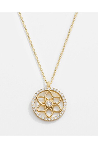 MEKS JEWELS 14 Ayar Altın Yaşam Çiçeği Kolye