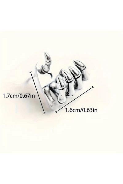 Dodemert Home Gothic Punk Skull Hand Nail Earrings
