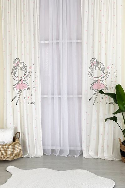 Lolla Evmila Children's Room Patterned Background Curtain