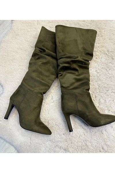 Pine Cone Suede Boots