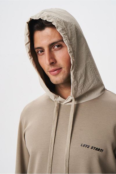 Arma Men's Hooded Sweatshirt - Slim Fit, Waterproof Scuba Fabric, Kangaroo Pocket - K2825