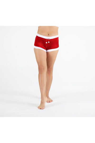 NSMLİFE Women's New Year's Velvet Cherry Pompom Boxer New Year's Underwear