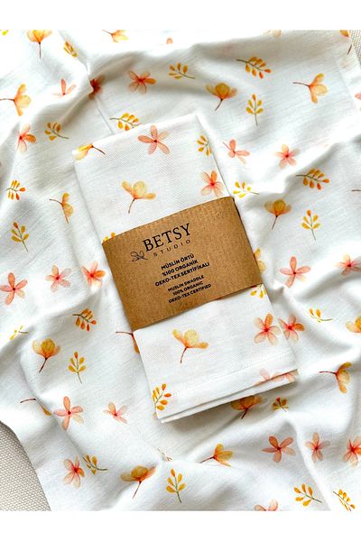BETSY STUDIO Mini Breezes Muslin Baby Cover 75X100Cm/ Baby Blanket Stroller Cover Nursing Cover