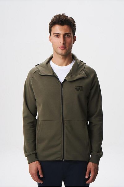 Arma Men's Slim Fit - Waterproof Scuba Fabric Full Zip Hooded Sweat