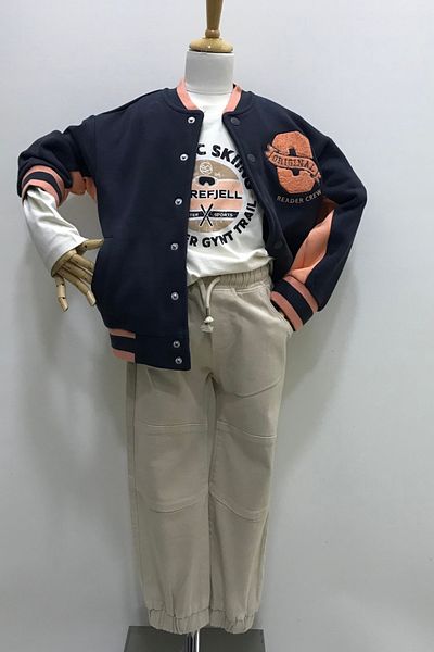 Çikoby Boys Children's College Coat Pants T-Shirt Suit