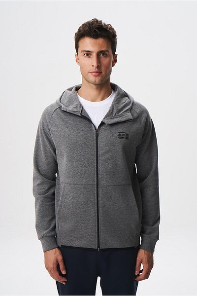Arma Men's Slim Fit - Waterproof Scuba Fabric Full Zip Hooded Sweat