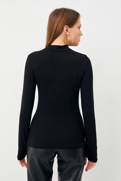 Bipantolon Kadın Siyah Beyaz Bordo 3'lü Parmak Detaylı Body