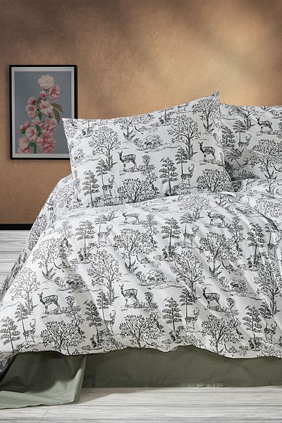 Nazik Home Set cuvertură de pilota 100% bumbac, cu tematică Safari Jungle, 3 piese