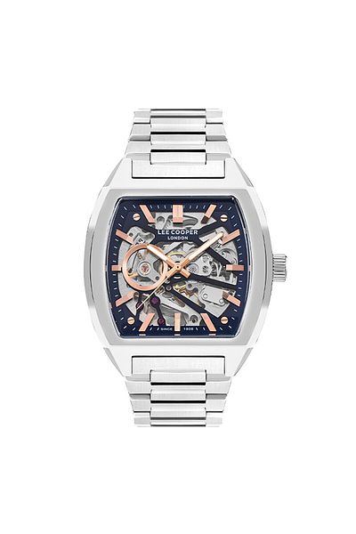 Lee Cooper Lee Cooper LC07976.380 Men Automatic  Display Watch & Metal Strap Silver