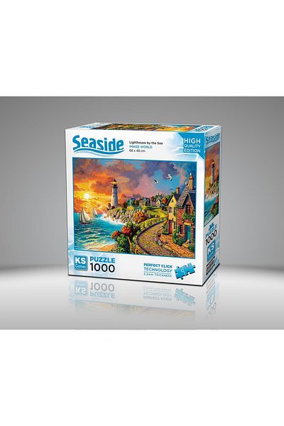 Ks Games Lighthouse by the Sea 1000 Piece Puzzle