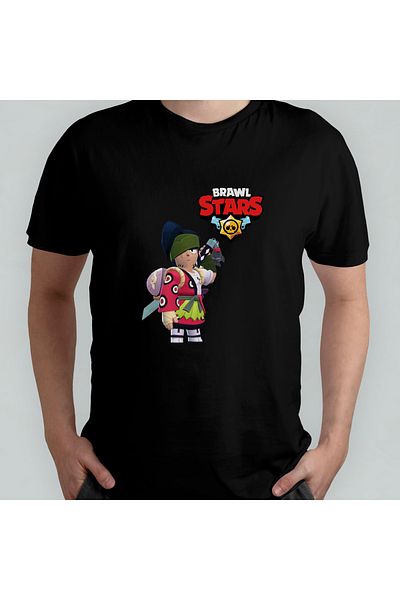 Pixxa Brawl Stars Kenji 100% Cotton Crew Neck Kids T-Shirt