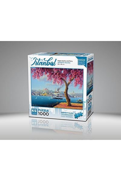Ks Games Hagia Sophia and Ferry 1000 Piece Puzzle