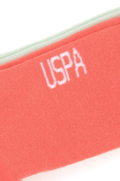 U.S. Polo Assn. Kadın Somon Nil 2'li Soket Çorap 50298999-VR047