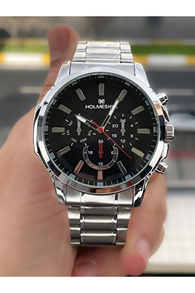 holmes hill Çelik Kordon Gümüş Renk Erkek Kol Saati
