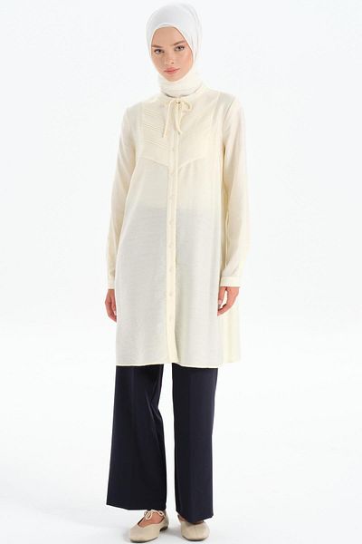 Tuğba Pantaloni pantaloni cu talie elastică - bleumarin