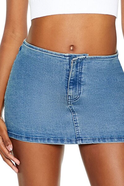 Forever 21 Denim Mini Etek