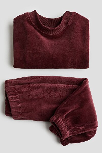 H&M 2 Parçalı Kadife Bebek Takım
