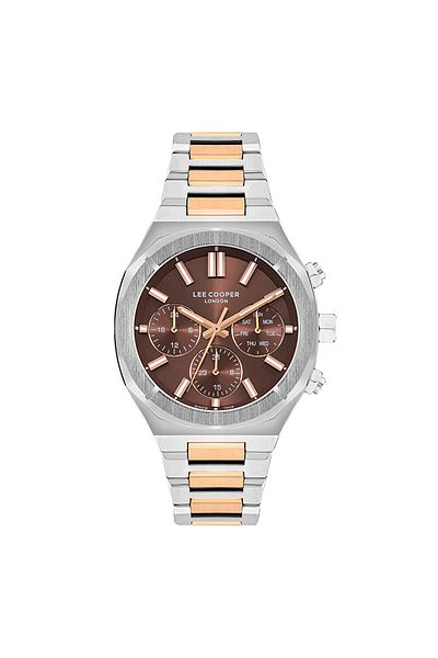 Lee Cooper Lee Cooper LC07959.540 Men Multi Function Display Watch & Metal Strap Silver