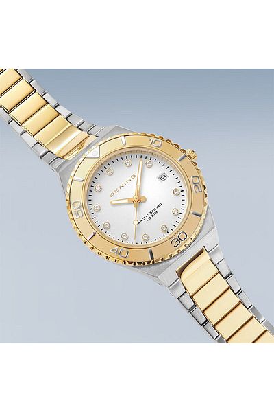 Bering 18936-710 Women's Silver Gold Steel Watch