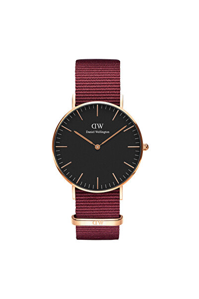 Daniel Wellington Ρολόι DW00100273, unisex, 40 χιλιοστά, Δερμάτινο, Καφέ