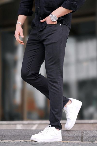 Madmext Μαύρο Slim fit Ανδρικό Τζιν 6865