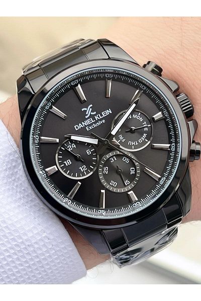 Daniel Klein Men Wrist Watch with Inner Functions Active 30 Mt Water Resistant Fdk.10587F6