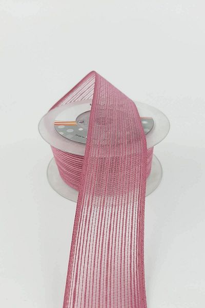 Nikah Şekeri Market 20 Meters Linen Ribbon Nopeli Decoration - 2.5 Cm, Gift Promise Engagement Wedding Favors