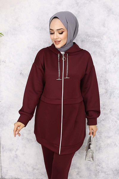 benguen Claret Red Scuba Set - Chain Detail 4566