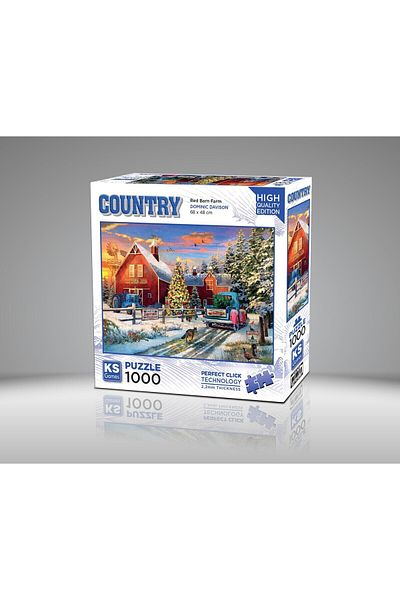 Ks Games Red Barn Farm 1000 Piece Puzzle