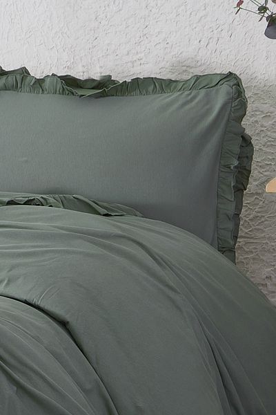 Nazik Home Set cuvertură de pilota dublu Serra Frilly din 3 piese