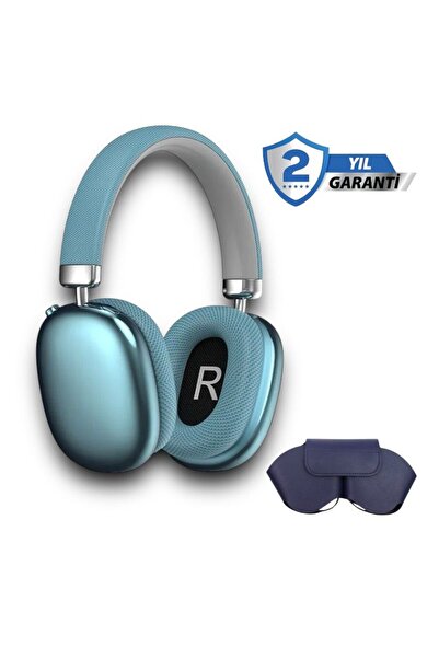 Mmctech P9 Air Pro Max Uyumlu Kablosuz Kulak Üstü Bluetooth Kulaklık Kılıfılı