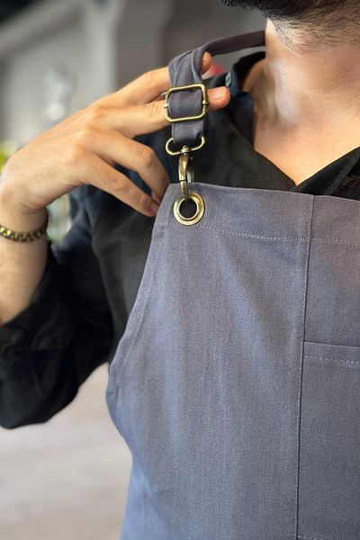 Ref-San Șorț de atelier purtabil Refsan de culoare antracit
