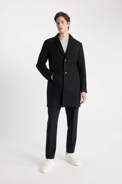 DeFacto Men's Coat Y8903Az/Bk27 Black