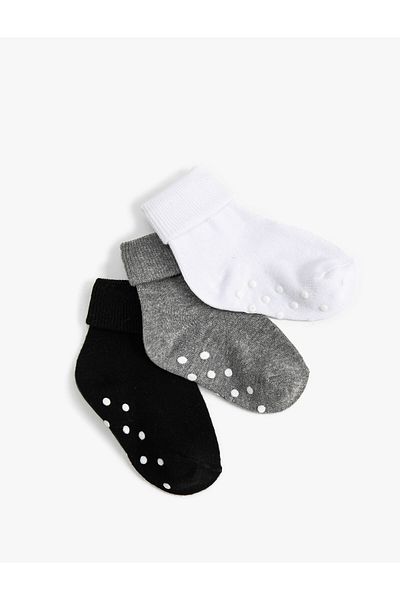 Koton Set of 3 Colorful Socks Cotton