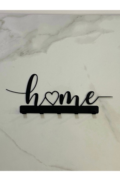 VELUX HOME Metal Home Written Stylish Key Holder Decorative Key Hanger with 5 Hooks