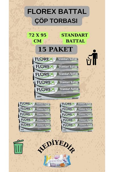 Florex Standard King Size (72X95Cm) Garbage Bag X 15 Rolls 150 Pieces