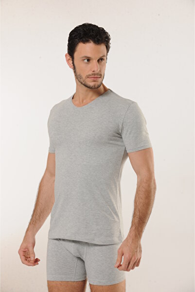 MODA Βαμβακερό σετ ελαστικό ύφασμα ανδρικών εσωρούχων με λαιμόκοψη σε σχήμα V & 6 μαλακών υφών