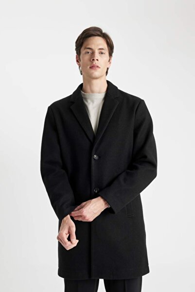DeFacto Men's Coat Y8903Az/Bk27 Black