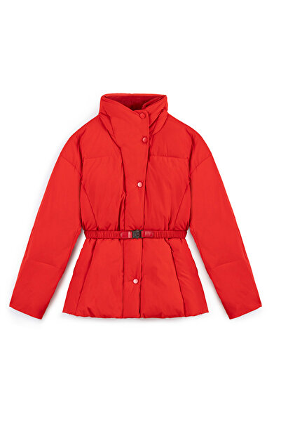 İpekyol Inflatable coat with artificial fur