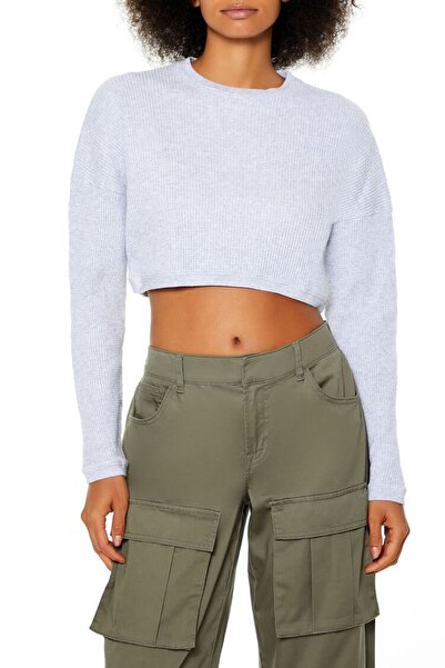 Forever 21 Termal Crop Kazak